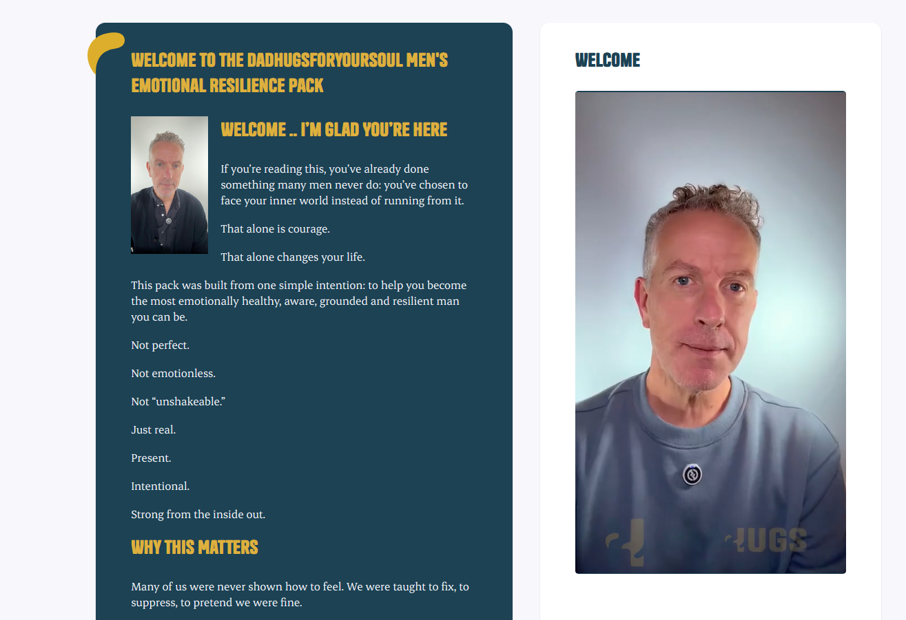 The dadhugsforyoursoul Men's Emotional Resilience Pack